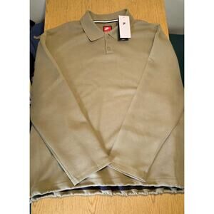 Nike Men’s XL Tech Fleece Reimagined Polo Shirt Neutral Olive FZ7570-276